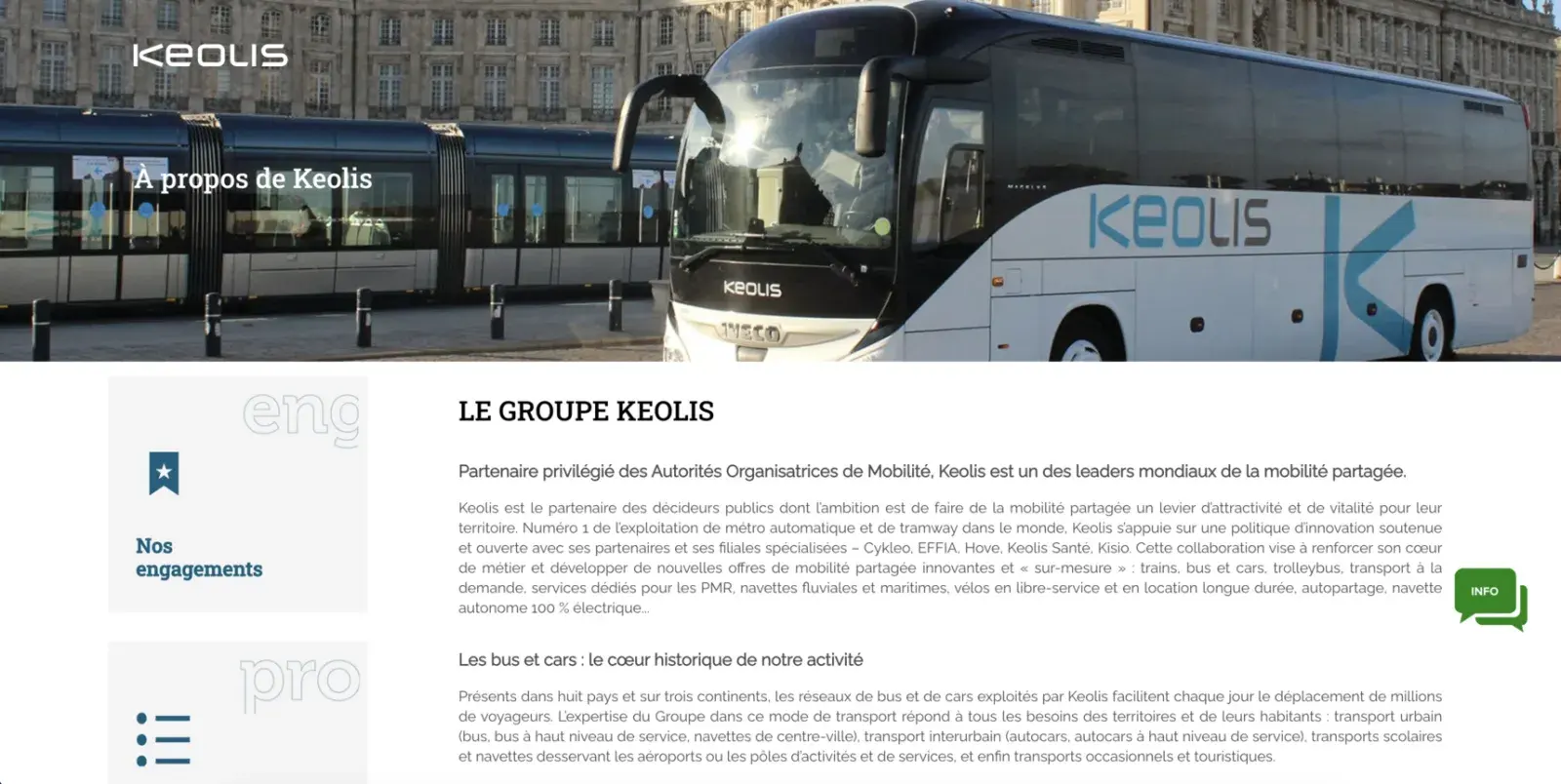 Keolis Voyages tourism portal
